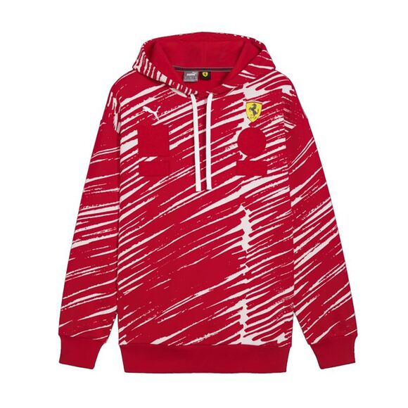 Puma Ferrari X Joshua Vides Hoodie 623044 Unisex Rosso Corsa